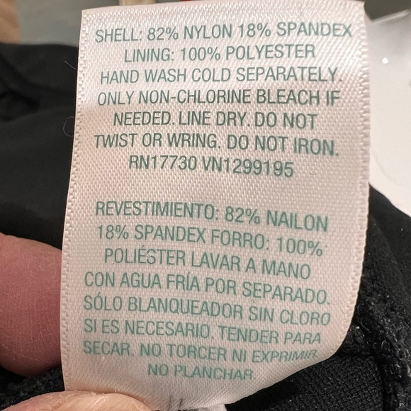 Kona Sol one piece, black bathing suit. - Picture 9 of 9